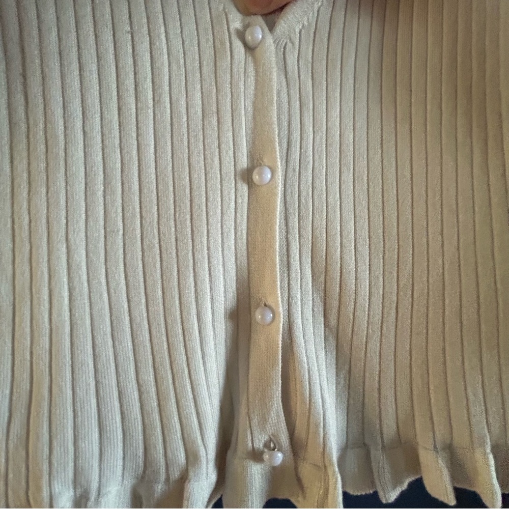 H&M Ruffle cardigan Size M - Picture 7 of 9